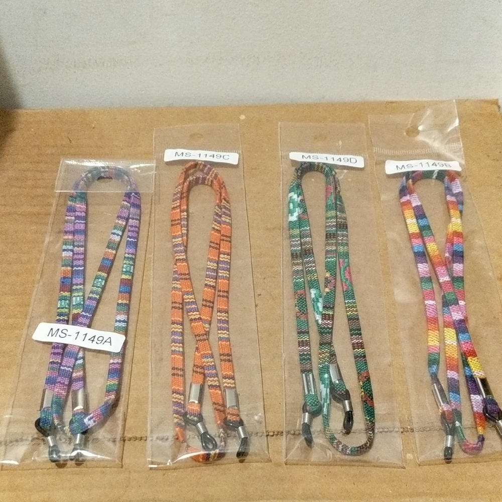 Colorful Assorted Fabric Eyeglasses Holder Strap Cord Retainer 🆕